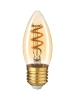 HL-2208 Лампочка светодиодная филаментная прозрачная/бежевая свеча E27 5W Hiper Flexible HL-2208