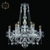 11.21.6+3.200.h-68.Cr.Sp Подвесная люстра с хрустальными подвесками Art Classic 11.21 11.21.6+3.200.h-68.Cr.Sp (220V, на цепи, подсвечник, свеча)