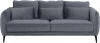 583332 Диван Amsterdam трехместный ОГОГО (арт.583332), (Ткань/Серый)