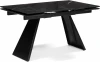 588007 Стеклянный стол Хорсборо (Хорсборо 140(200)х80х79 обсидиан / черный) Woodville арт.588007