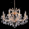 HOLLYWOOD SP8 GOLD Люстра подвесная хрустальная Crystal Lux Hollywood, 8 ламп , золото с прозрачным