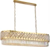 8300/120 oval gold polished Подвесная люстра Newport 8300 8300/120 oval gold polished (220V, хрусталь, на цепи)