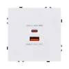 EC-024WH Розетка USB A+C 65W белый матовый Kollinger Eclipse EC-024WH
