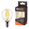 25Y45GLFT7E14 Светодиодная лампа FILAMENT 7Вт 3000K Е14 Wolta 25Y45GLFT7E14