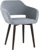 УТ000025157 Стул с подлокотниками Stool Group Саймон велюр серый УТ000025157