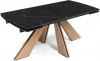 588054 Керамический стол Шаннон 180 (Шаннон 180(240)х90х79 черный мрамор / дуб монтана) Woodville арт.588054