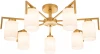 1142/7P Gold Потолочная люстра на штанге Escada Style 1142/7P Gold 7х60Вт E27, металл/стекло, золото