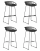 LMZL-PP775A-N_M_P-GR-04 Набор 4 шт стул барный DOBRIN FRANK (темно-серый)