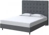 2026604 PROxSON Кровать Madrid Boxspring Standart (Ткань: Рогожка Тетра Графит) 180x200