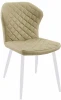 00-00049326 Стул 239 кож/зам BEIGE, ножки белые Dikline 00-00049326