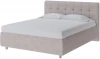 1909416 PROxSON Кровать Nety без основания (Ткань: Велюр Лофти Бежевый) 160x190
