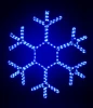 LC-13042 Светодиодная Снежинка "Зимняя Классика" Ø0,5м Синяя, Дюралайт на Металлическом Каркасе, IP54 Laitcom LC-13042