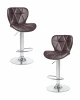 LM-5022-N_CH-M_EL-brown Набор 2 шт стул барный DOBRIN BARNY (коричневый)