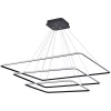 S111024/3SQ 160W Black Out Люстра подвесная светодиодная Donolux, 3 плафона, 160W, черный с белым