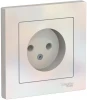 ATN000440 Розетка встраиваемая без заземления (жемчужный) Systeme Electric AtlasDesign ATN000440