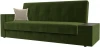 118498 Диван-книжка Лига-020 стол справа (Зеленый,Бежевый/Микровельвет) Лига Диванов арт.118498