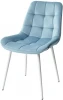 688M04177 Обеденный стул M-City ХОФМАН, цвет бирюзовый #H52, велюр / белый каркас 4 шт./1 к.