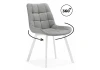 626089 Стул на металлокаркасе Челси 360 светло-серый (ZD 960) / белый 626089