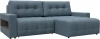 128952 Диван угловой с полками Лига-053 НПБ Лига Диванов (Велюр) арт.128952