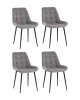 УТ000042232 Стул Stool Group Флекс Original велюр серый 4 шт. УТ000042232