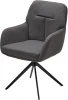 621M05249 Стул Mon 360 град. поворот. Серый Family-022, ткань / черный каркас / Товарный знак DISAUR