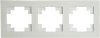 49596 Рамка на 3 поста (белый) Stekker Катрин 49596