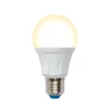 LED-A60 10W/3000K/E27/FR/DIM PLP01WH картон Лампочка светодиодная шар белая E27 10W 3000K Uniel LED-A60 10W/3000K/E27/FR/DIM PLP01WH