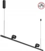 359309 Светильник подвесной диммируемый (сенсер) Novotech Fermo 359309 черный OVER LED 14W+14W 4000K 220V (регулировка яркости, сенсорный выключатель, на тросе)