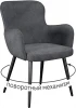00-00076326 Стул DikLine 503 поворотный SB5 серый, ножки черные арт.00-00076326