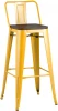 УТ000001866 Стул барный Stool Group TOLIX WOOD со спинкой желтый УТ000001866