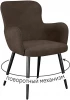 00-00076725 Стул DikLine 503 поворотный SB3 шоколад, ножки черные арт.00-00076725