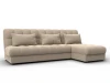 136951 Диван угловой Лига-116 НПБ угол правый (ДСП,ЛДСП,Велюр/Бежевый) Лига Диванов 136951