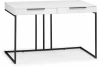 564721 Компьютерный стол Notta Льюис Лофт 120х65х75 белый / черный матовый (Металл, ЛДСП/Черный, /Черный) арт.564721
