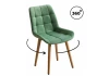 632505 Стул деревянный Челси 360 фисташковый (zd 651) / светлое дерево np 632505