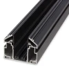 AM539 3M BK SMART Трековый шинопровод встраиваемый однофазный с закладным профилем для натяжного потолка ПВХ 3м 220V черный AM Group AM539 3M BK SMART