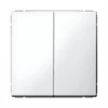 GAL000117S Выключатель двухклавишный (белый) Systeme Electric GAL000117S