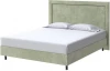 2024974 PROxSON Кровать London Boxspring Standart (Ткань: Велюр Лофти Олива) 120x200