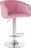 5025-LM DARCY,  цвет сиденья розовый (1922-16), цвет основания хром Стул барный DARCY (розовый велюр (1922-16))