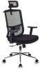MC-612-H/B/26-B01 Кресло руководителя Бюрократ MC-612-H черный BM-11 сиденье черный 26-В01 сетка/ткань с подголов. крестовина металл хром