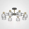 Corf-B01 Потолочная люстра на штанге CORF B3 Black 8 lamps ImperiumLoft Corf-B01 (189477-26)