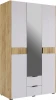 MSA-05.2563 Адам Шкаф трехдверный (зеркало), цвет дуб крафт золотой/белое дерево Mebelson (арт.MSA-05.2563)