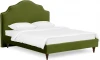 652453 Кровать Queen II Victoria L 1600 ОГОГО (арт.652453), (Ткань/Зеленый)