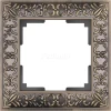 WL07-Frame-01 Рамка на 1 пост Werkel Antik, бронза