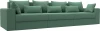 123341 Диван прямой Майами Long (Зеленый/Рогожка) Лига Диванов арт.123341