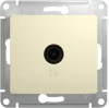 GSL000292 ТВ-розетка встраиваемая проходная (бежевый) Systeme Electric Glossa GSL000292