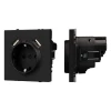 054289 Механизм розетки с USB зарядкой SCT-NOBE-MUAA-SFPL-BK (230V, 16A) (Arlight) 054289