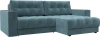 128456 Диван угловой с декором Лига-049 НПБ Лига Диванов (Велюр) арт.128456