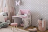 MK-0017.2711 Стол Домик Mebelson (ЛДСП/Светлое дерево,Розовый) арт.MK-0017.2711
