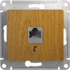 GSL000581T Телефонная розетка встраиваемая RJ-11 (дуб) Systeme Electric Glossa GSL000581T