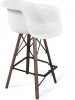 5683311801 Стул барный Sheffilton SHT-ST31/S80 белый/темный орех/черный муар